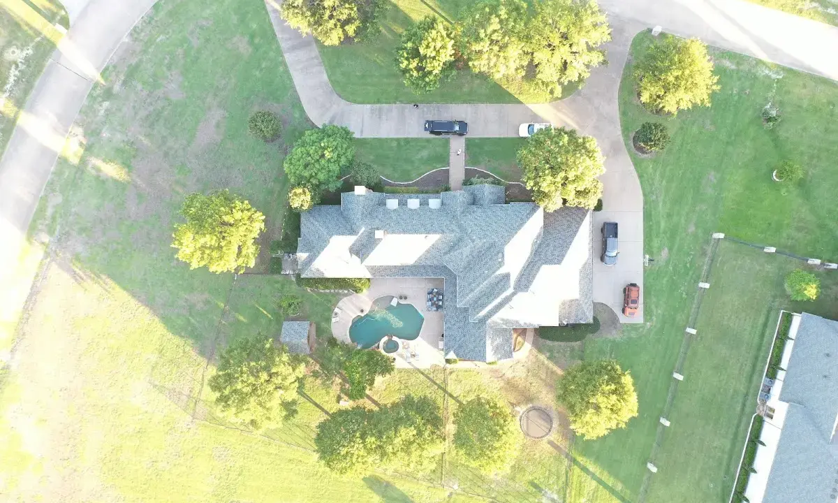 New shingle roof installation on a home in Burkburnett